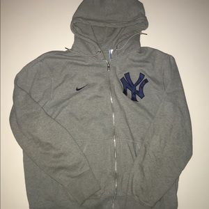 Nike New York Yankees Grey Zip up hoodie